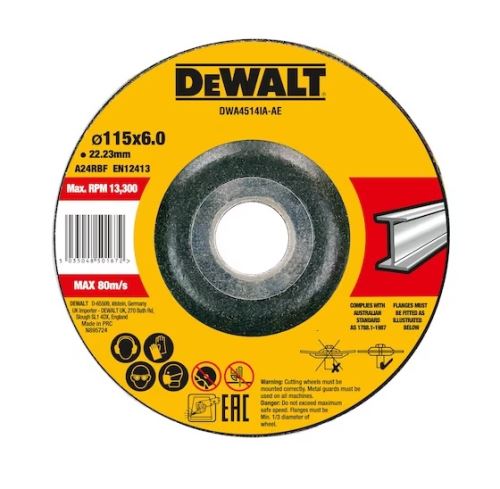 DEWALT Rezalna plošča za kovino 115 x 6,3 x 22,23 mm DWA4514IA