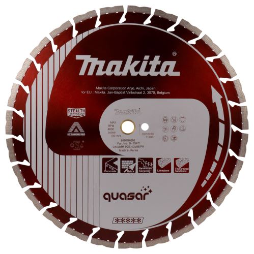 MAKITA diamantna rezalna plošča Quasar 400x20/25,4 mm B-13471