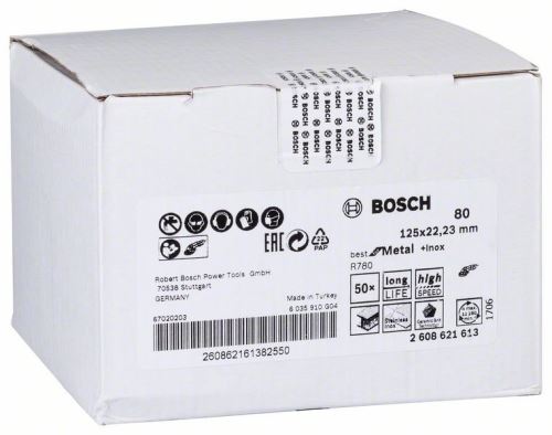 BOSCH Fiber brus R780, Best for Metal + Inox 115 × 22,23 mm, G36 2608621604