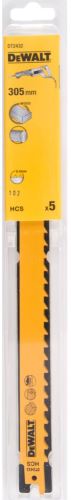 DEWALT Žagin list 305 mm za hitre in grobe obločne reze v les (5 kosov) DT2432