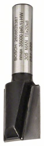 Bosch Ravni rezkar, 8 mm, D1 15 mm, L 19,6 mm, G 51 mm
