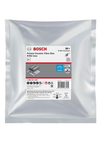 BOSCH EXPERT PRISMA fiber disk R782,180,P80,25kos 2608621830