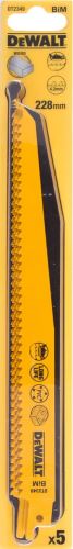 DEWALT Žagin list za les z žeblji 228 mm, hitri rezi (5 kos) DT2349