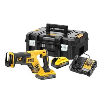 DEWALT Akumulatorska sabljasta žaga, 2x 5Ah POWERSTACK baterija DCS367H2T