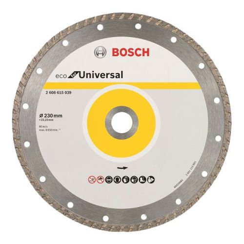 BOSCH Diamantna rezalna plošča ECO For Universal 230x22,23x3,0x7 2608615039