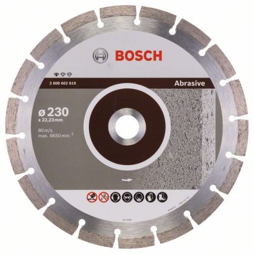 BOSCH Diamantna rezalna plošča Standard for Abrasive 150 x 22,23 x 2 x 10 mm 2608602617