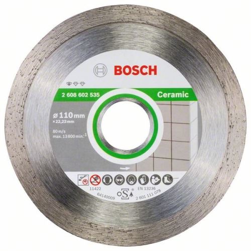 BOSCH Diamantna rezalna plošča Standard for Ceramic 110 x 22,23 x 1,6 x 7,5 mm 2608602535