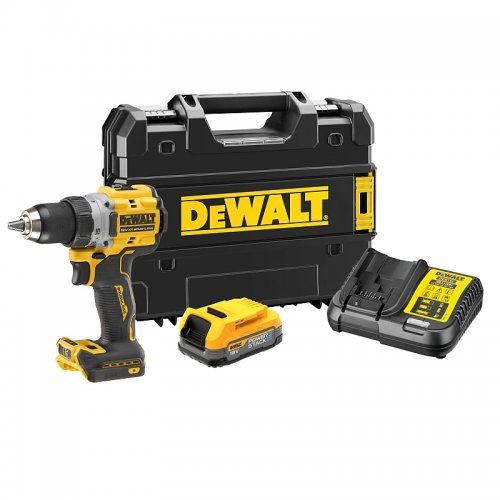 DEWALT Akumulatorski vrtalnik 18V 1x1,7Ah POWERSTACK DCD800E1T