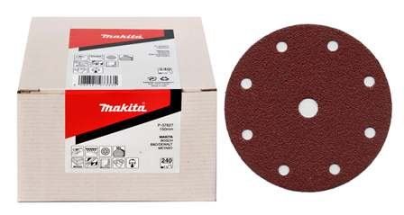 MAKITA brusni papir Velcro 150 mm 6 lukenj K400, 50 kos P-37649