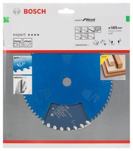 BOSCH žagin list Expert for Wood 165 x 20 x 2,6 mm, 36 2608644023