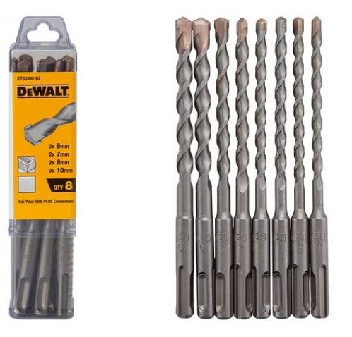 DeWALT SDS-Plus set svedrov, dolžina 160 mm (8 kos) DT60300