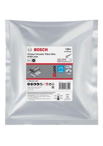 BOSCH EXPERT PRISMA X-LOCK fiber disk R782,125,P120,25 kos 2608621827