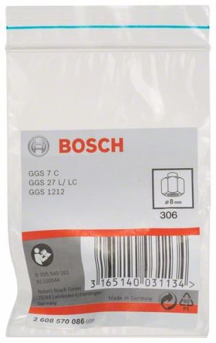 BOSCH vpenjalni tulec z vpenjalno matico 8 mm 2608570086