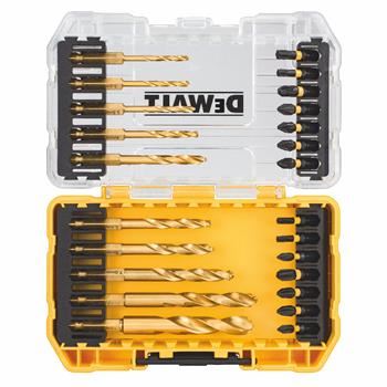 Komplet vijačnih nastavkov in svedrov za kovino DEWALT FLEXTORQ (24 kosov) DT70748T