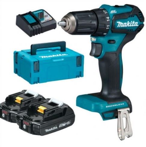 MAKITA Akumulatorski akumulatorski vijačnik Li-ion LXT 18V/2,0 Ah, Makpac DDF485RAJ