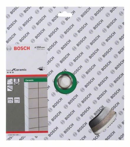 BOSCH Diamantna rezalna plošča Best for Ceramic 250 x 30/25,40 x 2,4 x 10 mm 2608602638