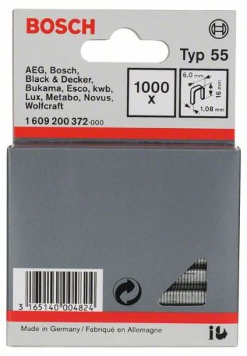 BOSCH Ozke sponke za spenjalnik tip 55 6 x 1,08 x 16 mm (1000 kos) 1609200372