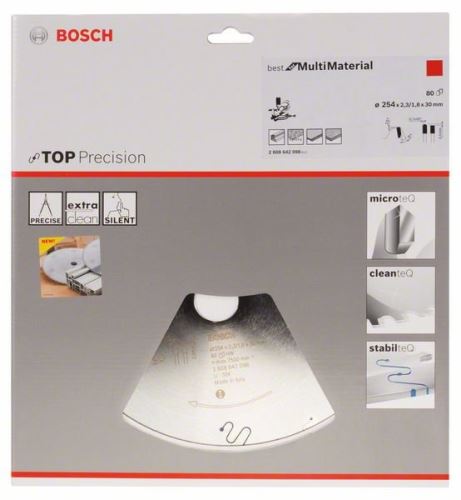 BOSCH List krožne žage Top Precision Best for Multi Material 254 x 30 x 2,3 mm, 80 2608642098