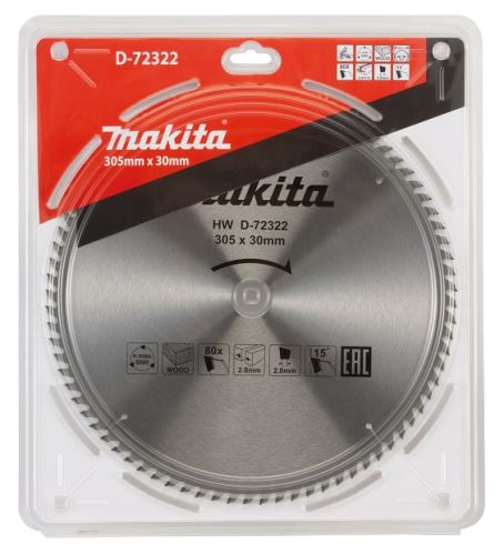 MAKITA žagin list les 305x2,8x30 mm 80 zob D-72322