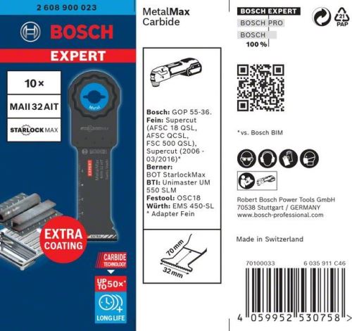 BOSCH EXPERT STARLOCKMAX MAII32AIT, 10 kosov 2608900023