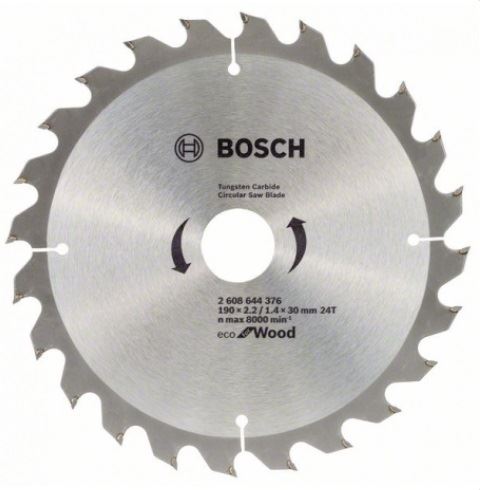 BOSCH žagin list Eco for Wood 190x2,2/1,4x30 24T 2608644376