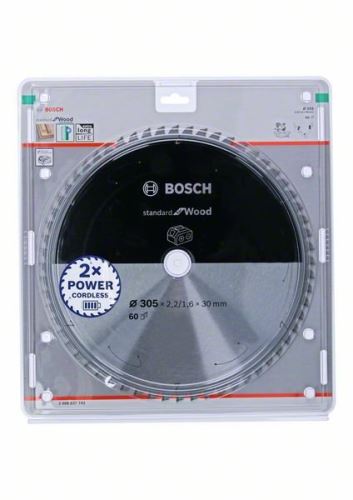 BOSCH žagin list za akumulatorske žage; Standard za les 305x30x2,2/1,6x60T 2608837742