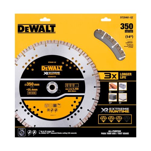 DeWALT segmentni diamantni žagin list, 350 mm DT20461 DT20461