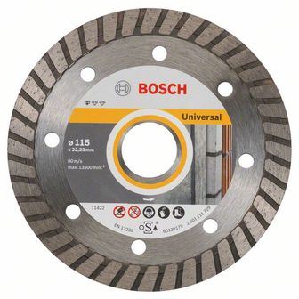 BOSCH Diamantna rezalna plošča Standard for Universal Turbo 125 x 22,23 x 2 x 10 mm 2608602394