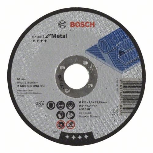 BOSCH Rezalna plošča ravna Expert for Metal A 30 S BF, 150 mm, 2,5 mm 2608600382