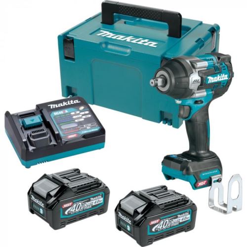 Makita Akumulatorski udarni vijačnik 1/2" Li-ion XGT 40V/4,0Ah, Makpac TW007GM201