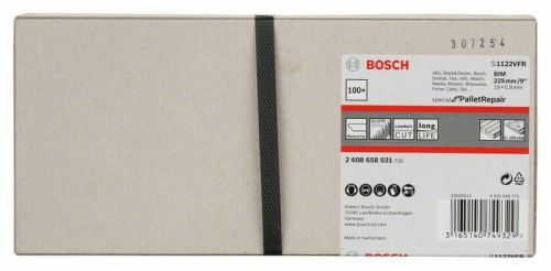 BOSCH žagin list za zadnje žage S 1122 VFR Special for Pallet Repair (100 kosov) 2608658031