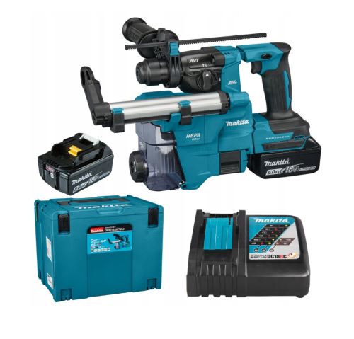 Makita akumulatorsko vrtalno kladivo Li-ion LXT 18V/5.0Ah DHR183RTWJ