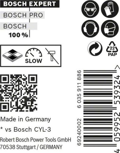 BOSCH EXPERT CYL-9 MultiConstruction 5,5x50,10kos 2608900639