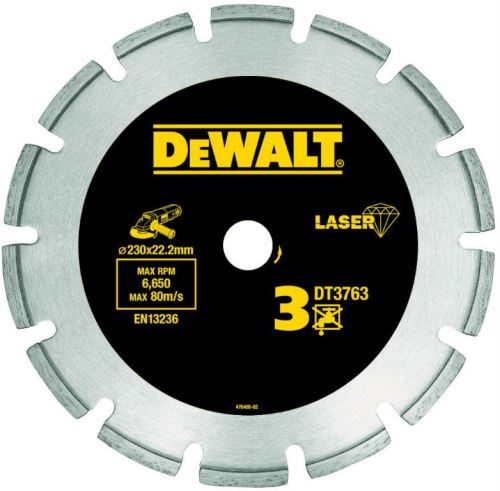 DeWALT DIA disk za trde materiale in granit 230 x 22,2 mm DT3763