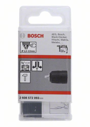 Hitrovpenjalne glave BOSCH do 13 mm 1,5-13 mm, 3/8" – 24 2608572093