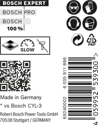 BOSCH EXPERT CYL-9 MultiConstruction 4x40, 10 kosov 2608900637