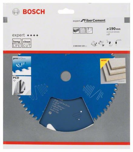 BOSCH žagin list Expert for Fiber Cement 190 x 20 x 2,2 mm, 4 2608644124