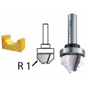 MAKITA Rezalnik profilov z uležajenim steblom 8 mm, 22x13x54 mm D-48262