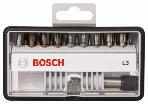 BOSCH (18+1) delni set vijačnih nastavkov Robust Line, L Extra-Hart 25 mm, (18+1) delni set 2607002567