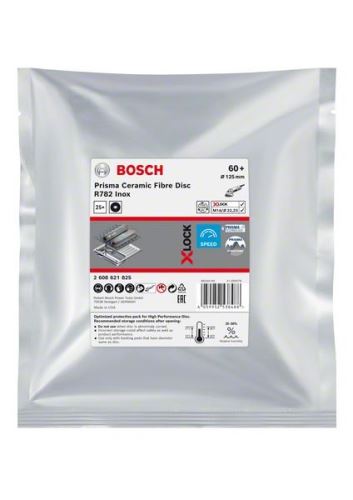 BOSCH EXPERT PRISMA X-LOCK fiber disk R782,125,P60,25kos 2608621825