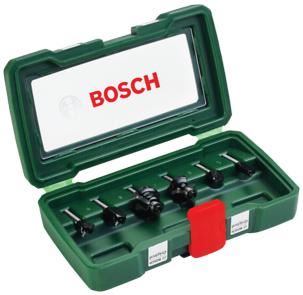 BOSCH 6-delni set rezkarjev iz karbidne trdine (Ø stebla 6 mm) 2607019464