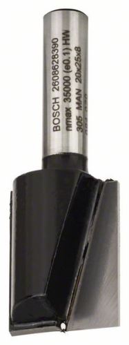 Bosch Ravni rezkar, 8 mm, D1 20 mm, L 24,6 mm, G 56 mm
