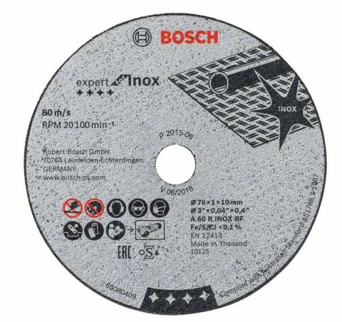 BOSCH Expert brus za Inox A 60 R INOX BF; 76 mm; 1 mm; 10 mm 2608601520