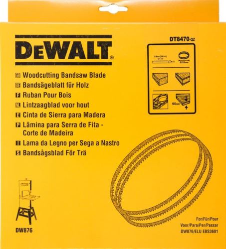 DEWALT Tračna žaga za les in plastiko, rezbarjenje, širina 4 mm DT8470