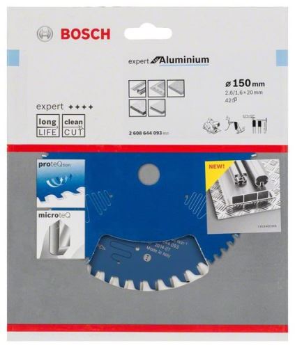 BOSCH žagin list Expert for Aluminium 150 x 20 x 2,6 mm, 42 2608644093