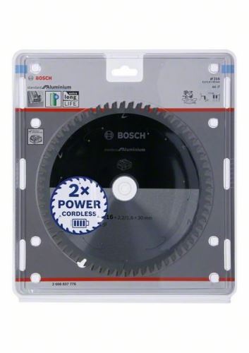 BOSCH žagin list za akumulatorske žage; Standard za aluminij 216x30x2,2/1,6x64T 2608837776