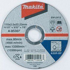 MAKITA jeklo za rezanje rezil 115x2,5x22,23 mm A-85307