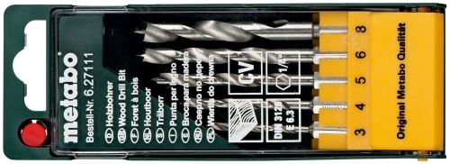 METABO Komplet svedrov za les-6 kvadratnih stebel (5 kosov) 627111000