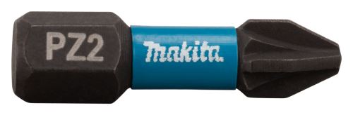 MAKITA torzijski nastavek 1/4" IMPACT BLACK PZ2, 25 mm 2 kosa B-63644