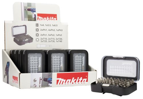 MAKITA set nastavkov 1/4" 31 kos v plastični škatli, 12 kos D-30667-12